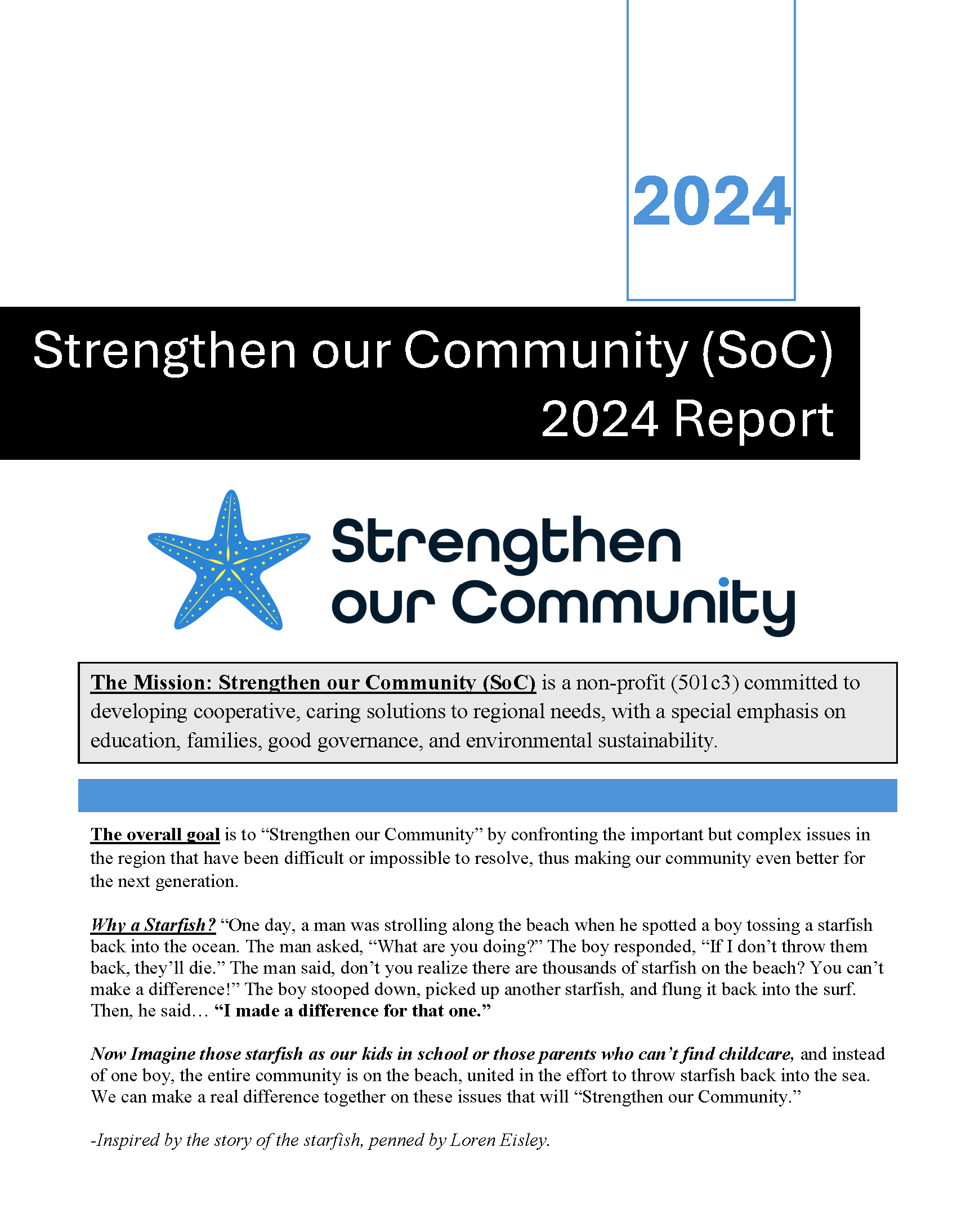 Featured image showing the SoC 2024 Annual Report cover.